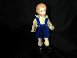 7'' PORCELAIN BISQUE 1977 JOINTED BOY REPRODUCTION, STEWART